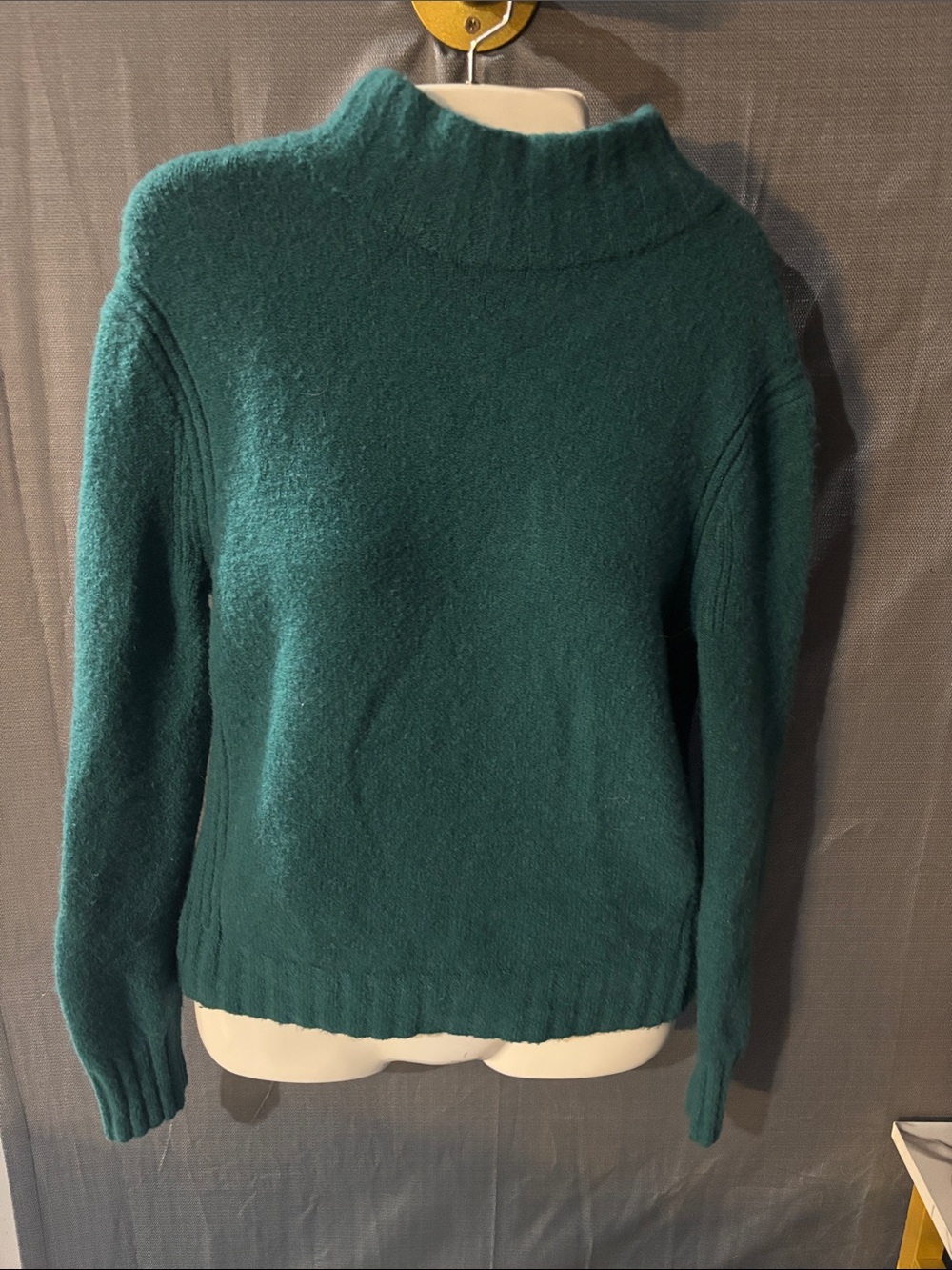J crew Teal Mock Neck Women's Sweater